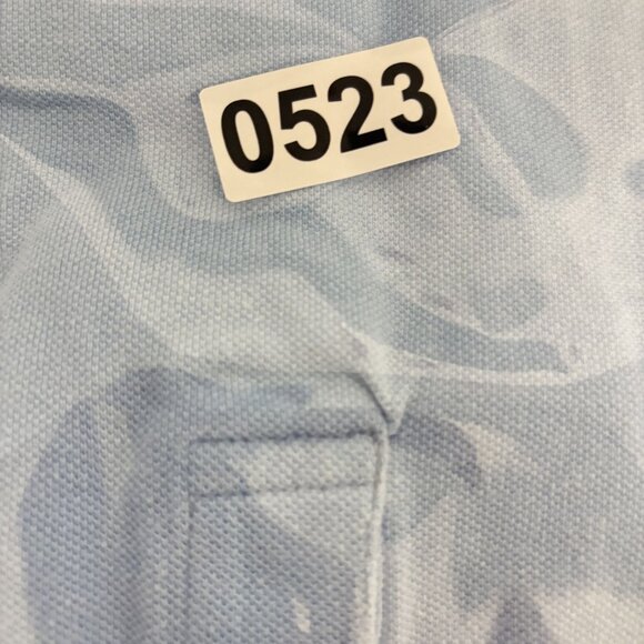 H&M Polo Shirt Boys 9-10Y Blue Tennis Racket Embroidery 100% Cotton Short Sleeve - Picture 8 of 8